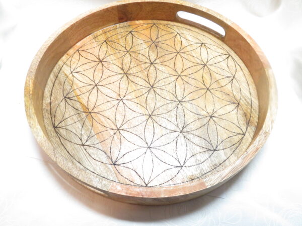 Houten grid flower of life